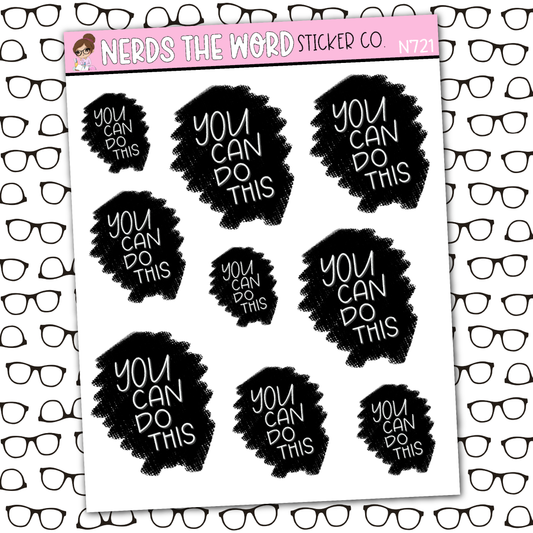 You Can Do This Blackout Sticker Sheet