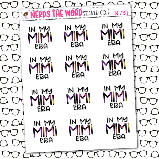 In My Mimi Era Sticker Sheet