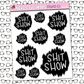Shit Show Blackout Sticker Sheet