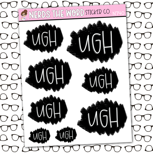 Ugh Blackout Sticker Sheet