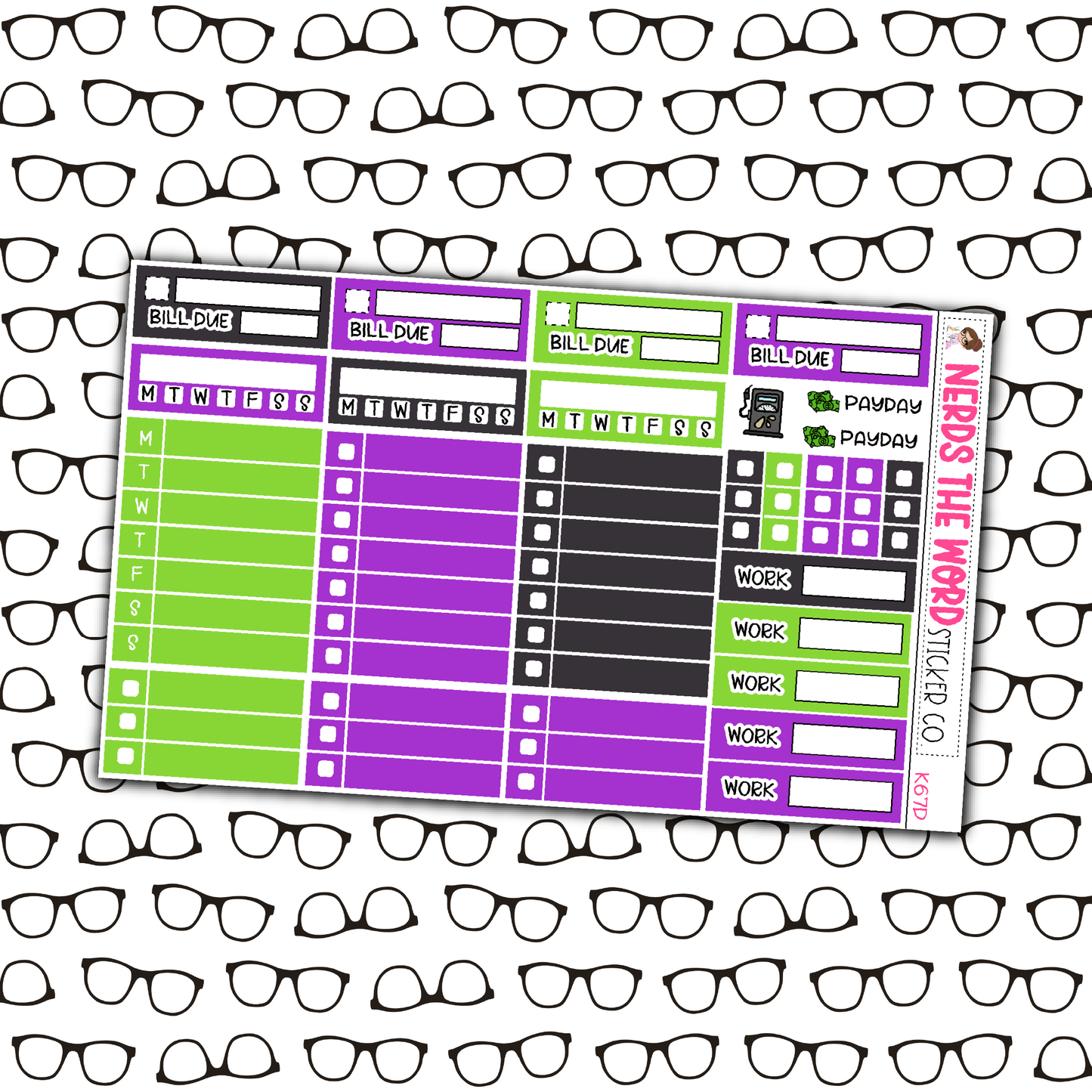 Beetlejuice Monthly, Weekly and or Journaling Sticker Kit