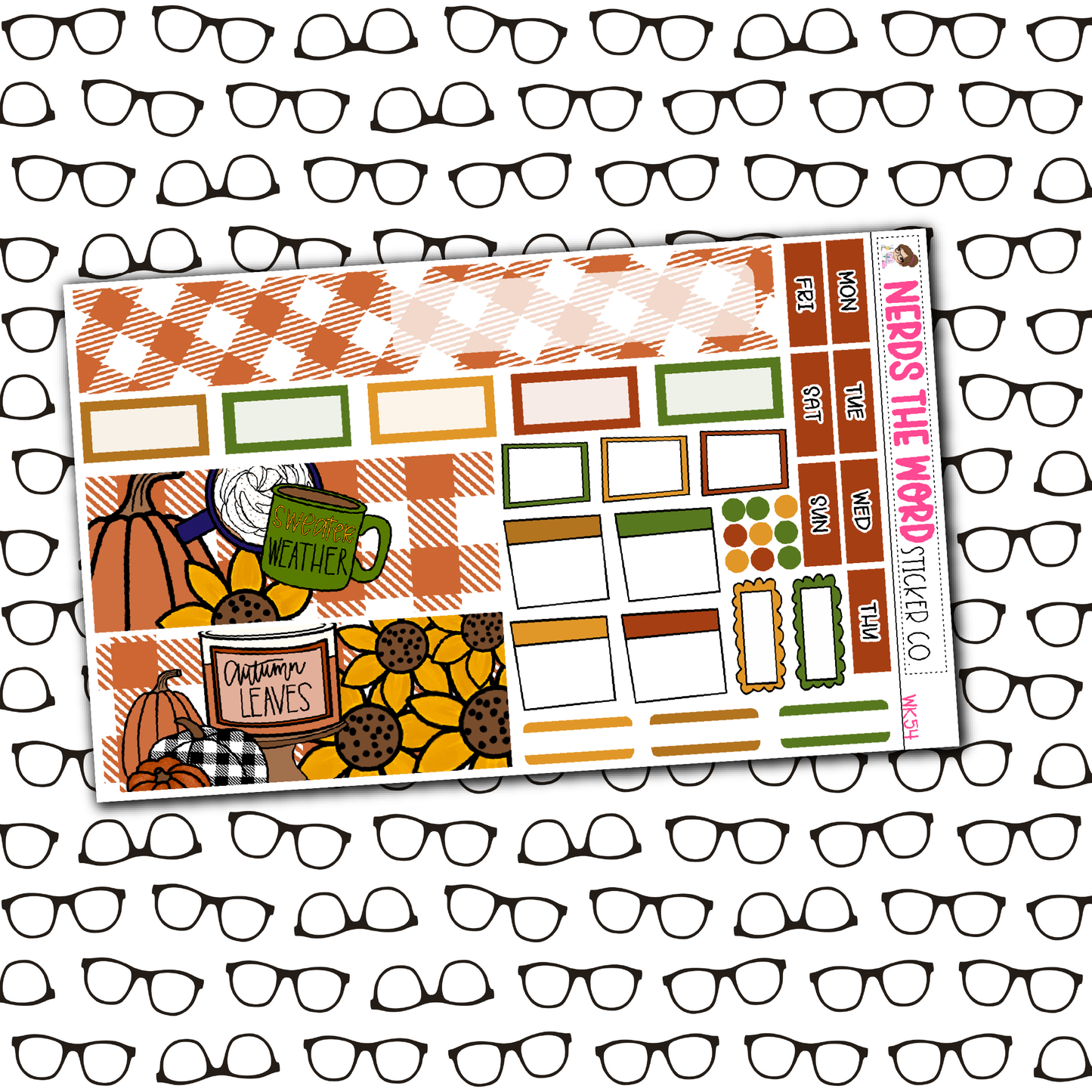 Sweater Weather Monthly, Weekly and or Journaling Sticker Kit