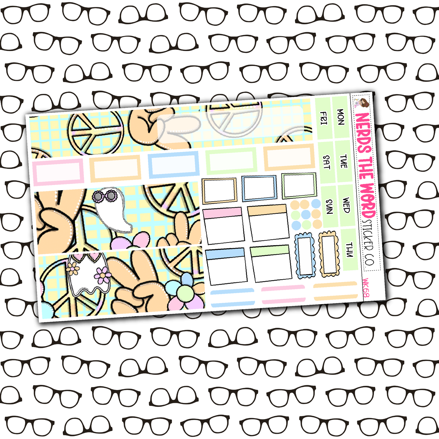 Groovy Halloween Monthly, Weekly and or Journaling Sticker Kit