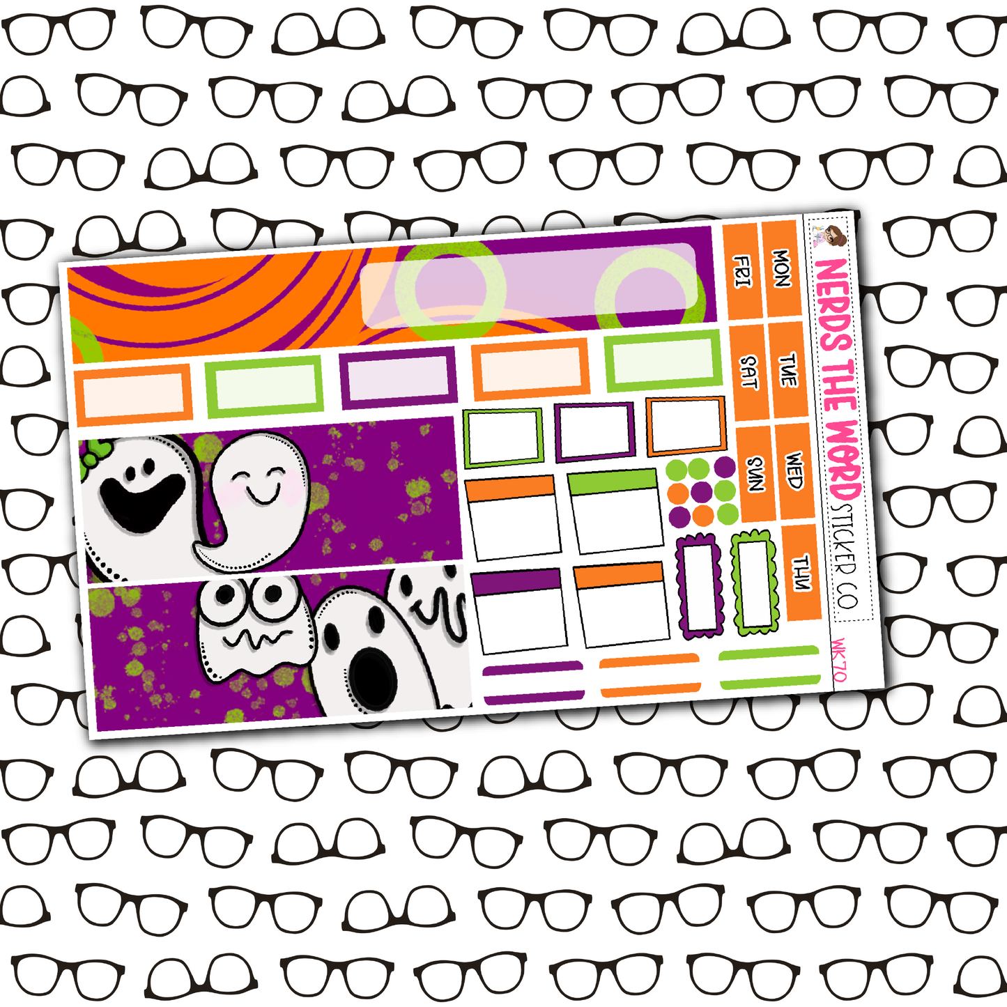 Hey Boo! Monthly, Weekly and or Journaling Sticker Kit