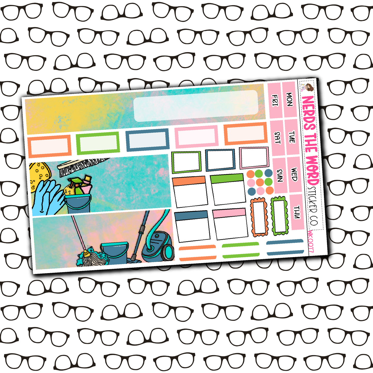 Spring Cleaning Monthly, Weekly and or Journaling Sticker Kit