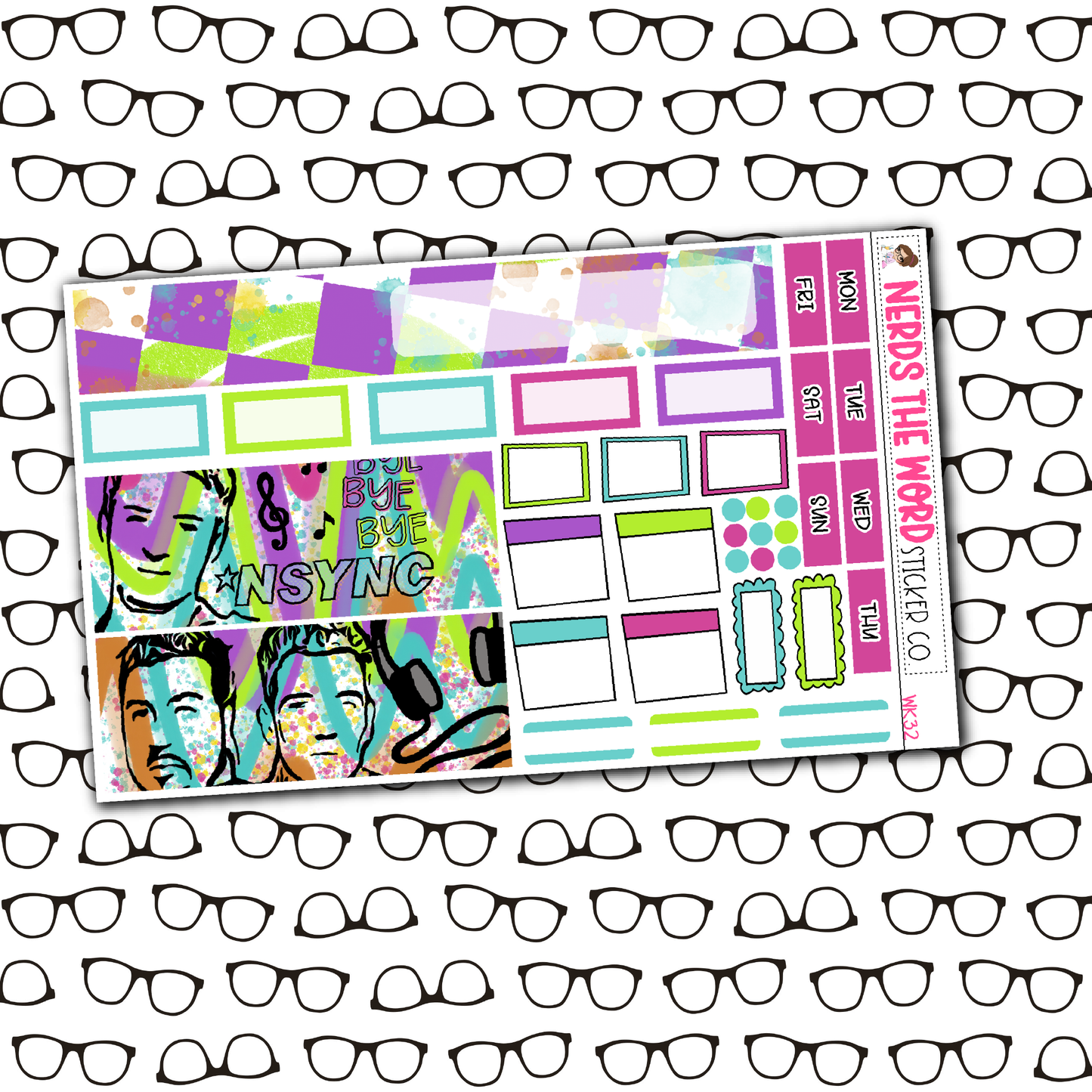 NSYNC Monthly, Weekly and or Journaling Sticker Kit