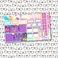 Girly Birthday Monthly, Weekly and or Journaling Sticker Kit