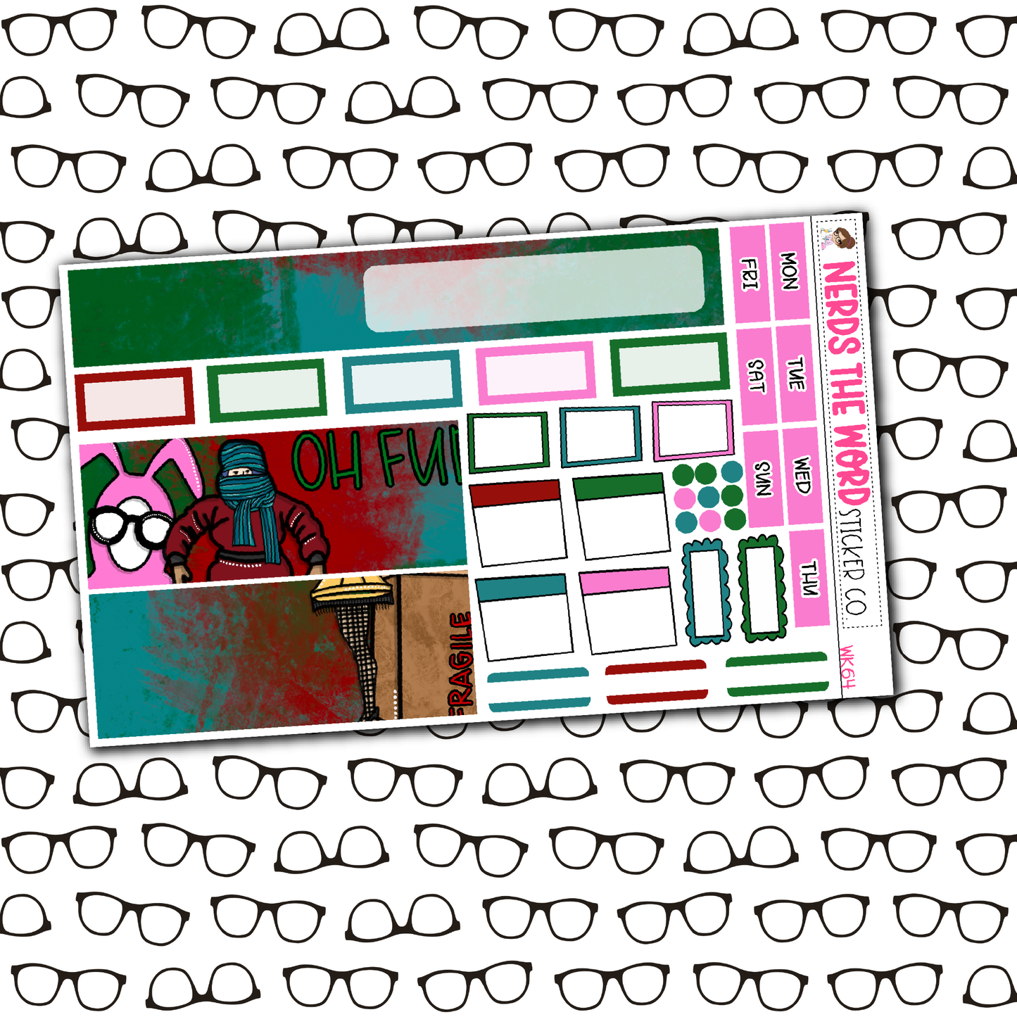 Christmas Story Monthly, Weekly and or Journaling Sticker Kit