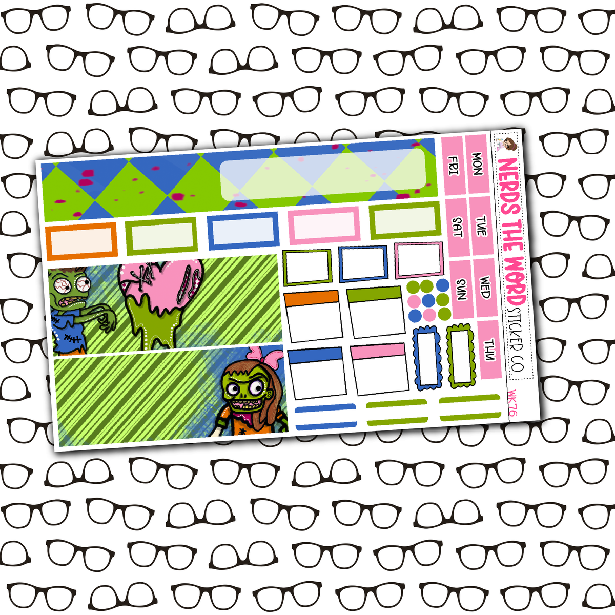 Brains Monthly, Weekly and or Journaling Sticker Kit