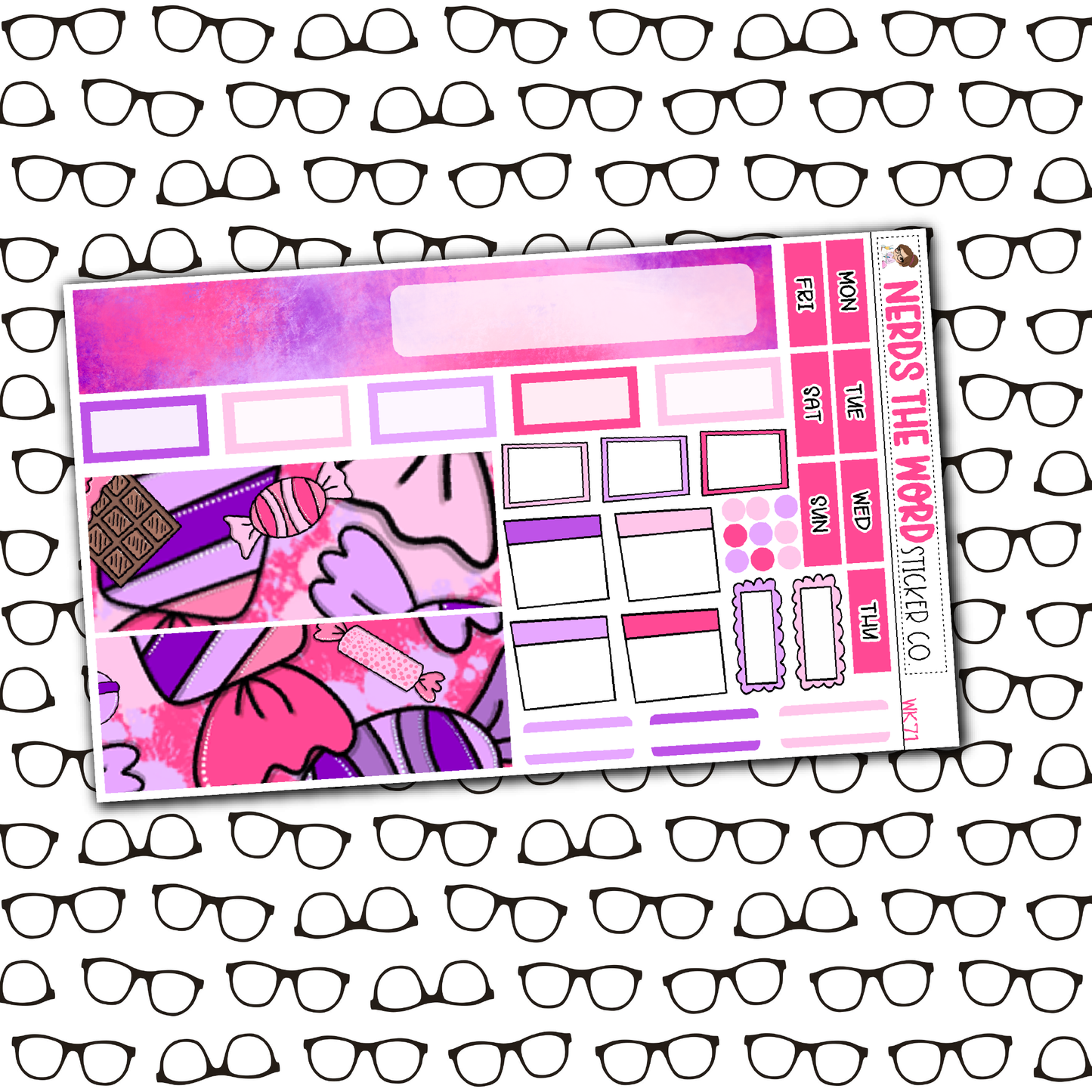 Life is Sweet Monthly, Weekly and or Journaling Sticker Kit