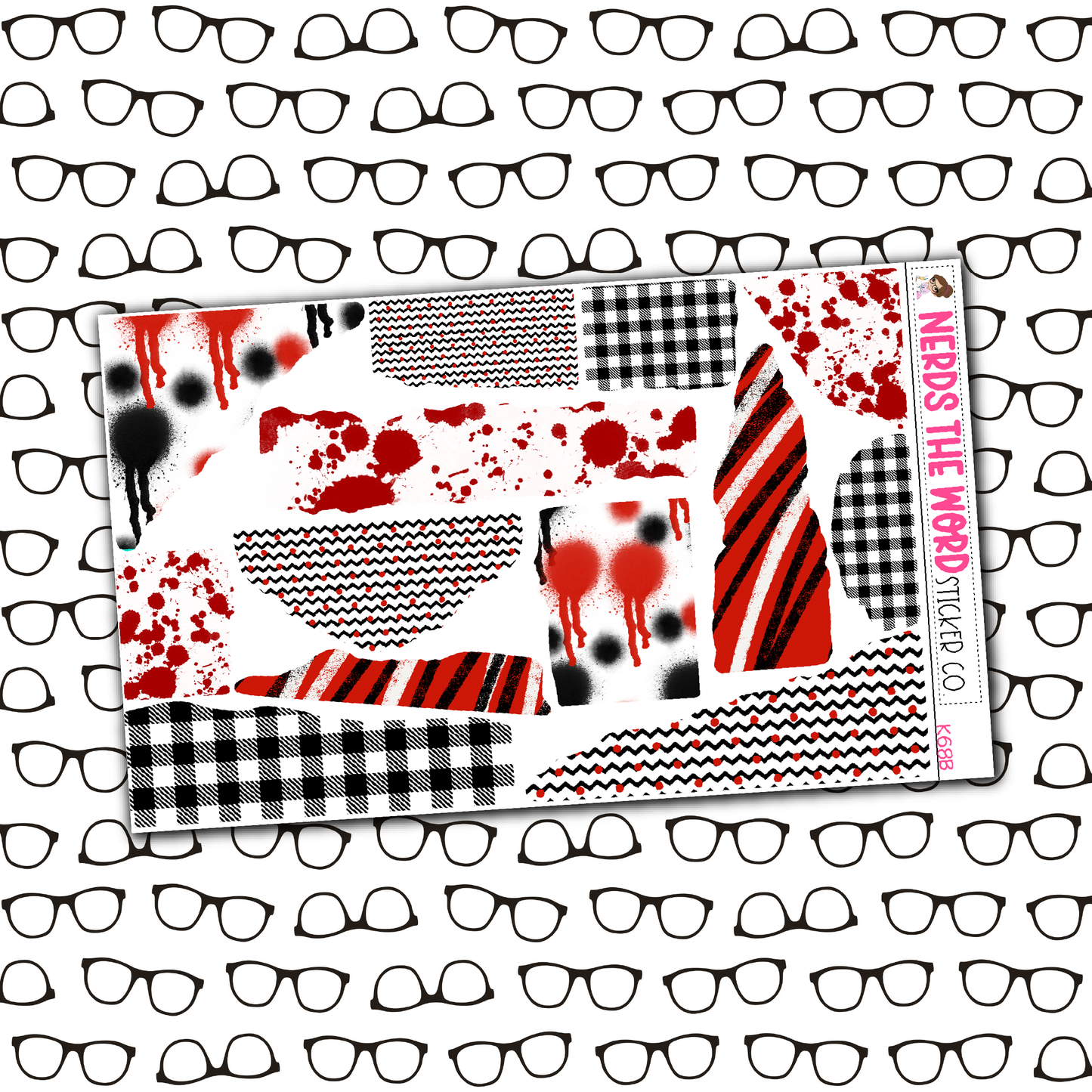 Horror Night Monthly, Weekly and or Journaling Sticker Kit