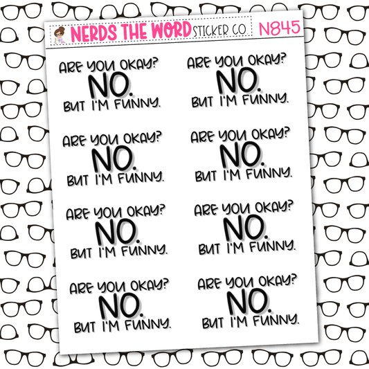 Are You Okay? Sticker Sheet