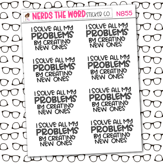 Problems Sticker Sheet