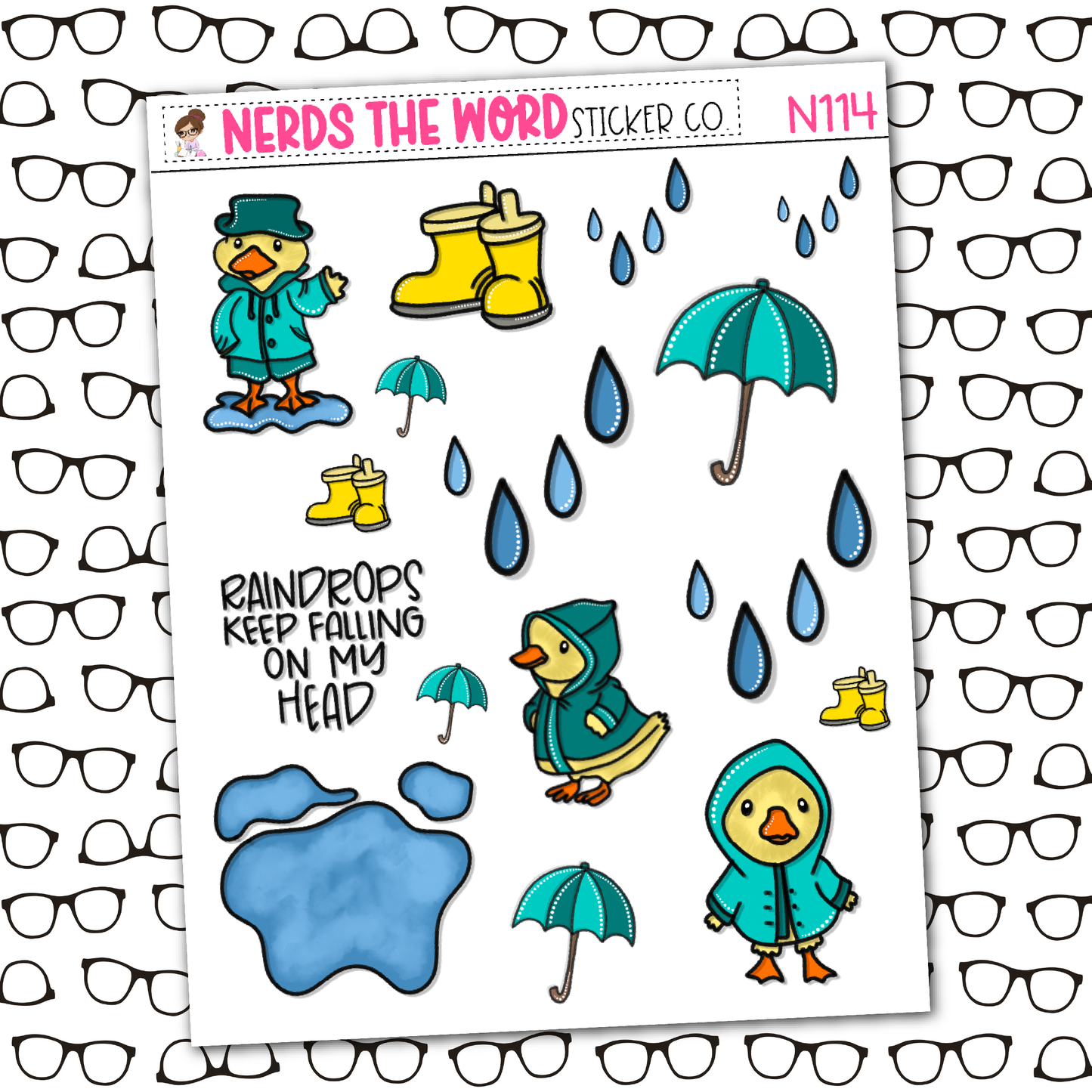 Ducky Doo Monthly, Weekly and or Journaling Sticker Kit