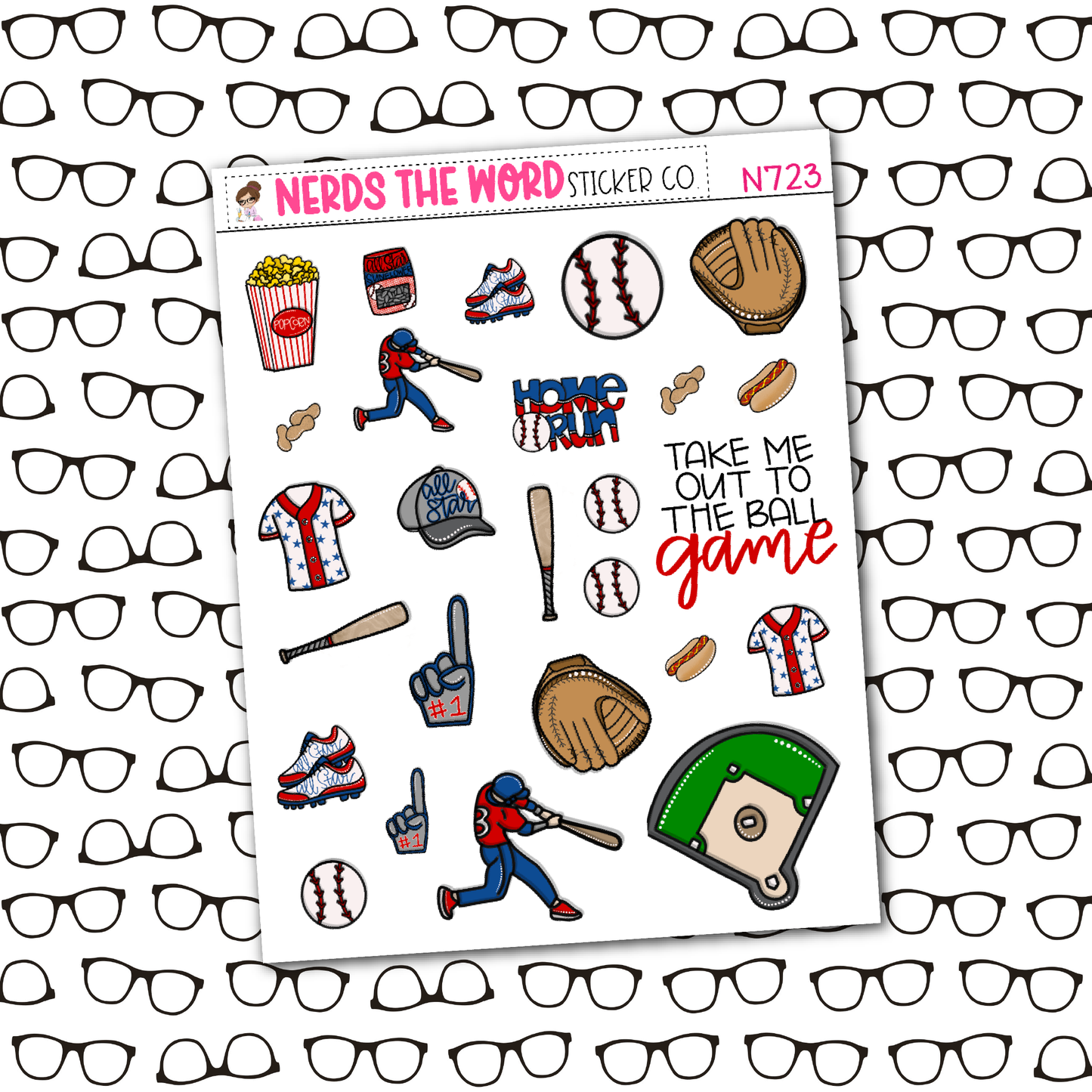 Take Me Out To The Ball Game Weekly Planner Kit