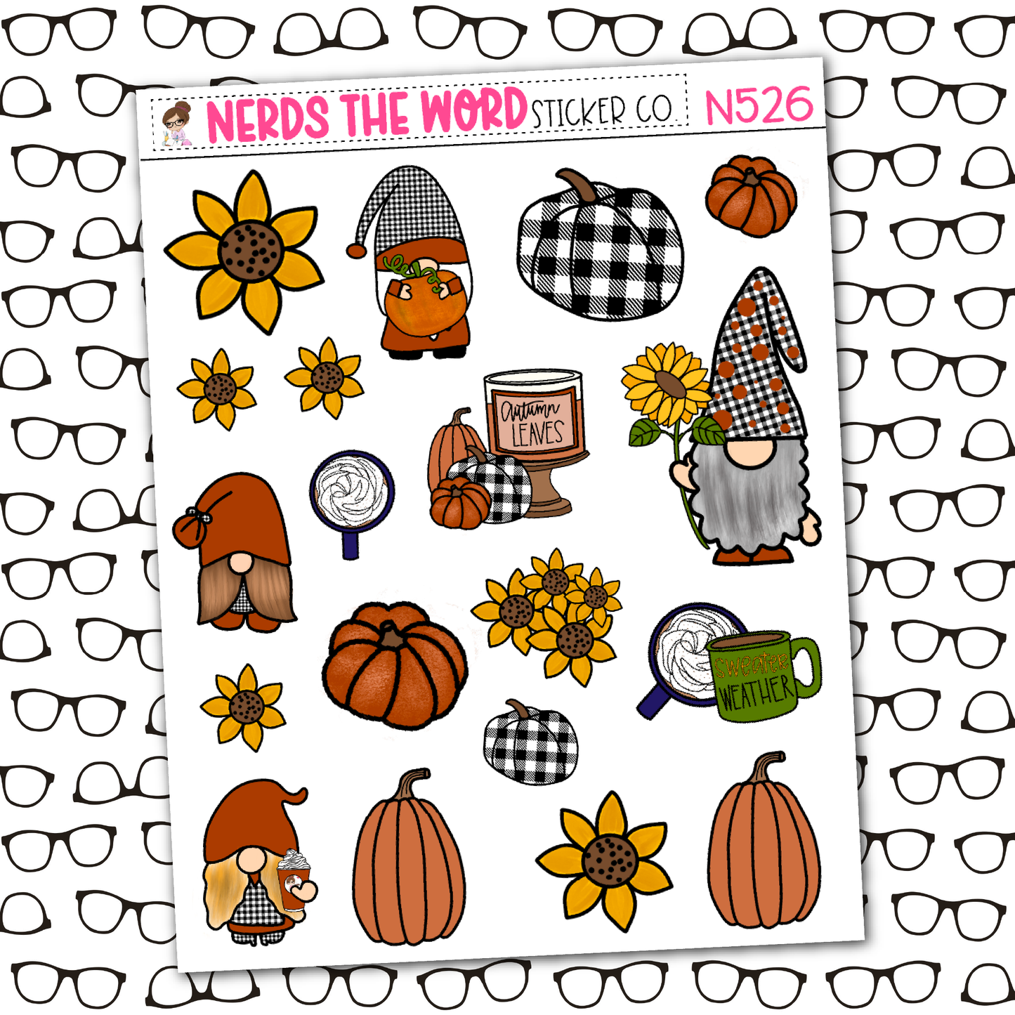 Sweater Weather Monthly, Weekly and or Journaling Sticker Kit