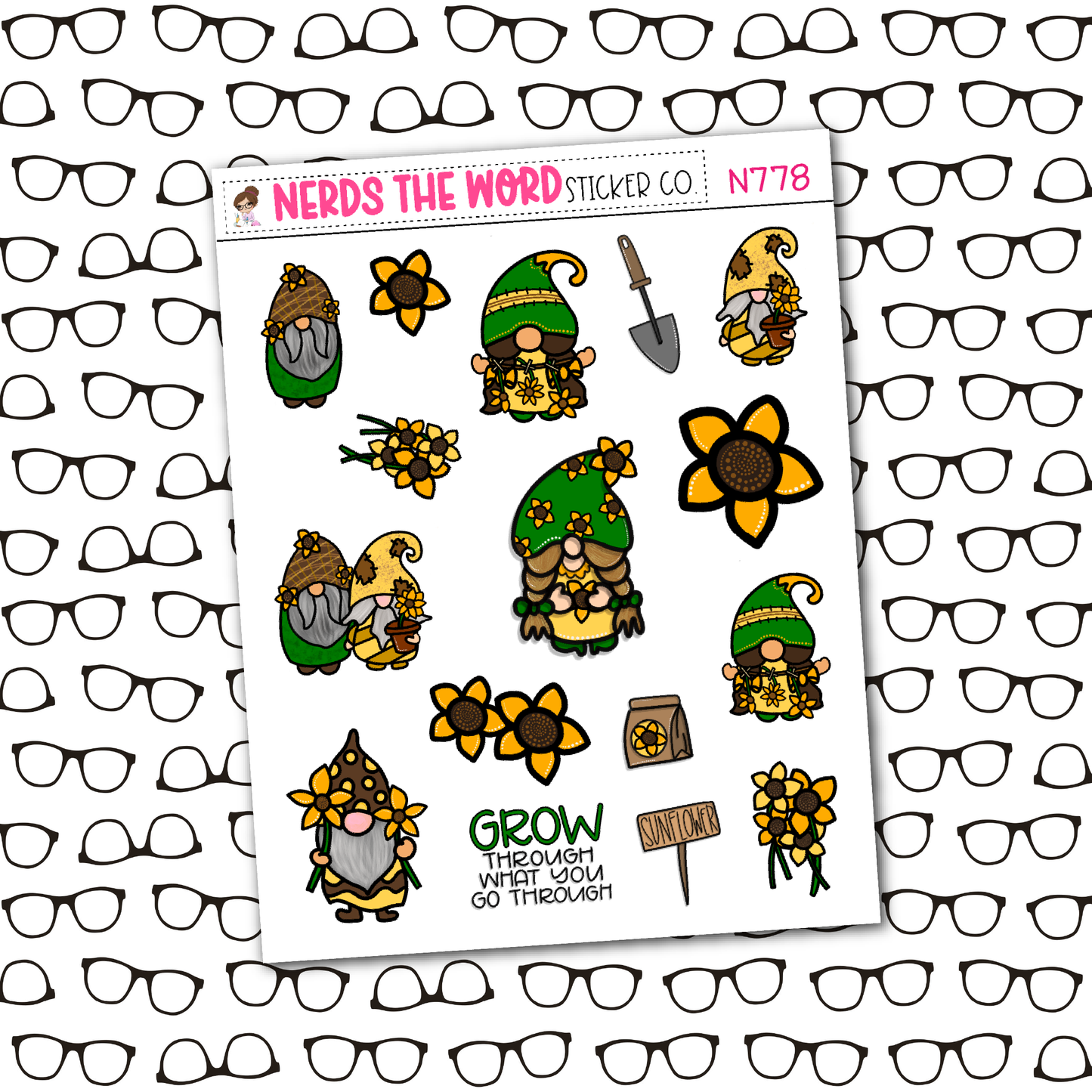 Sunflower Gnomes Weekly Planner Kit