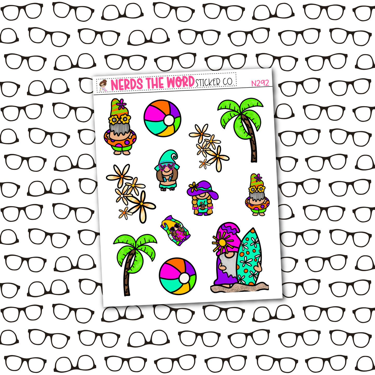 Beach Gnomes Weekly Planner Kit