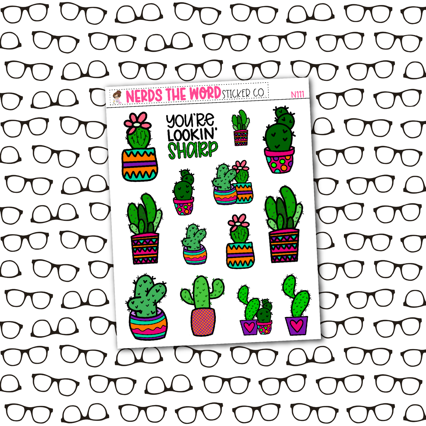 Lookin' Sharp Monthly, Weekly and or Journaling Sticker Kit