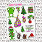 You're a Mean One Monthly, Weekly and or Journaling Sticker Kit