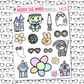 Groovy Halloween Monthly, Weekly and or Journaling Sticker Kit