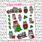 Hippo for Christmas Monthly, Weekly and or Journaling Sticker Kit
