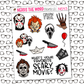 Horror Night Monthly, Weekly and or Journaling Sticker Kit