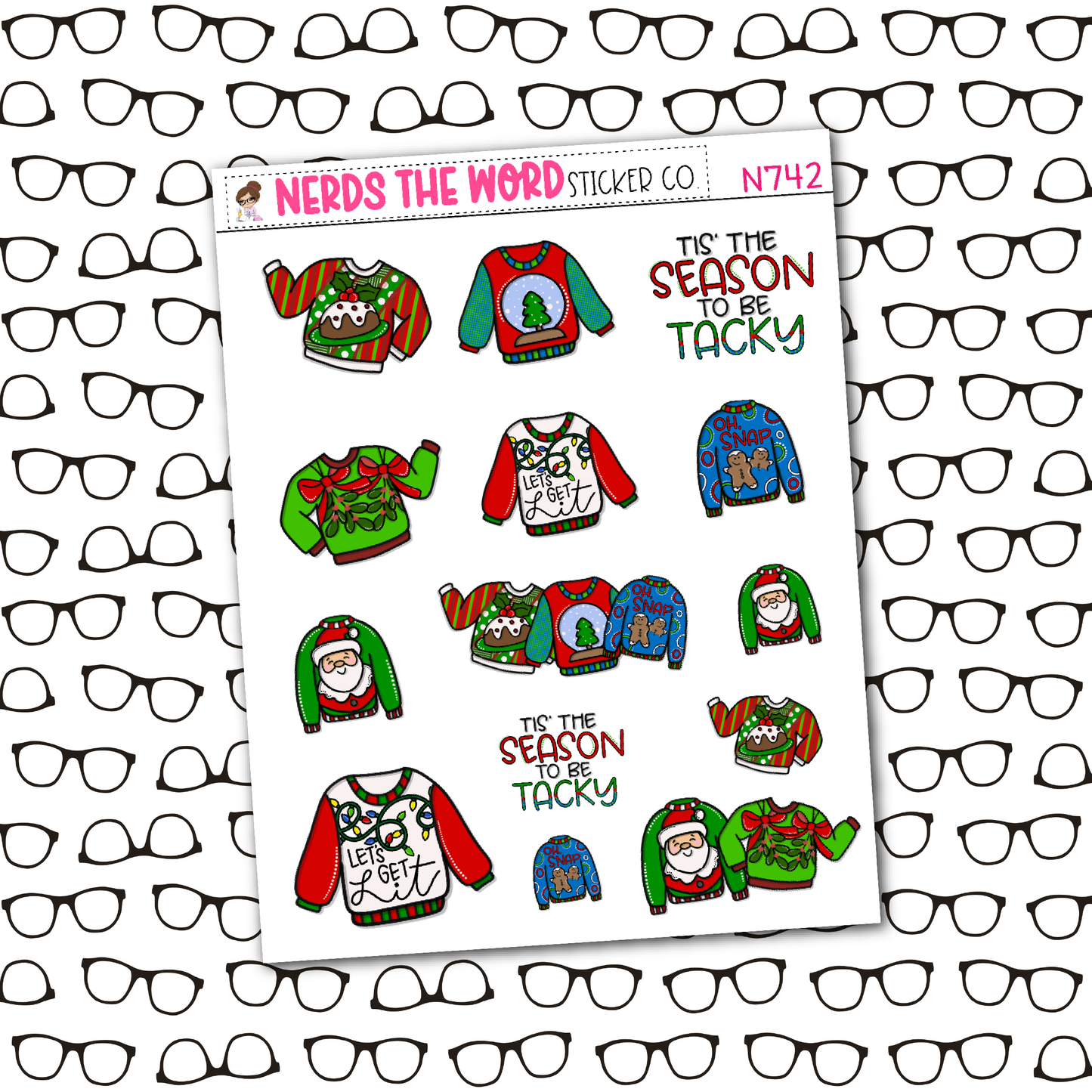 Ugly Sweater Weekly Planner Kit