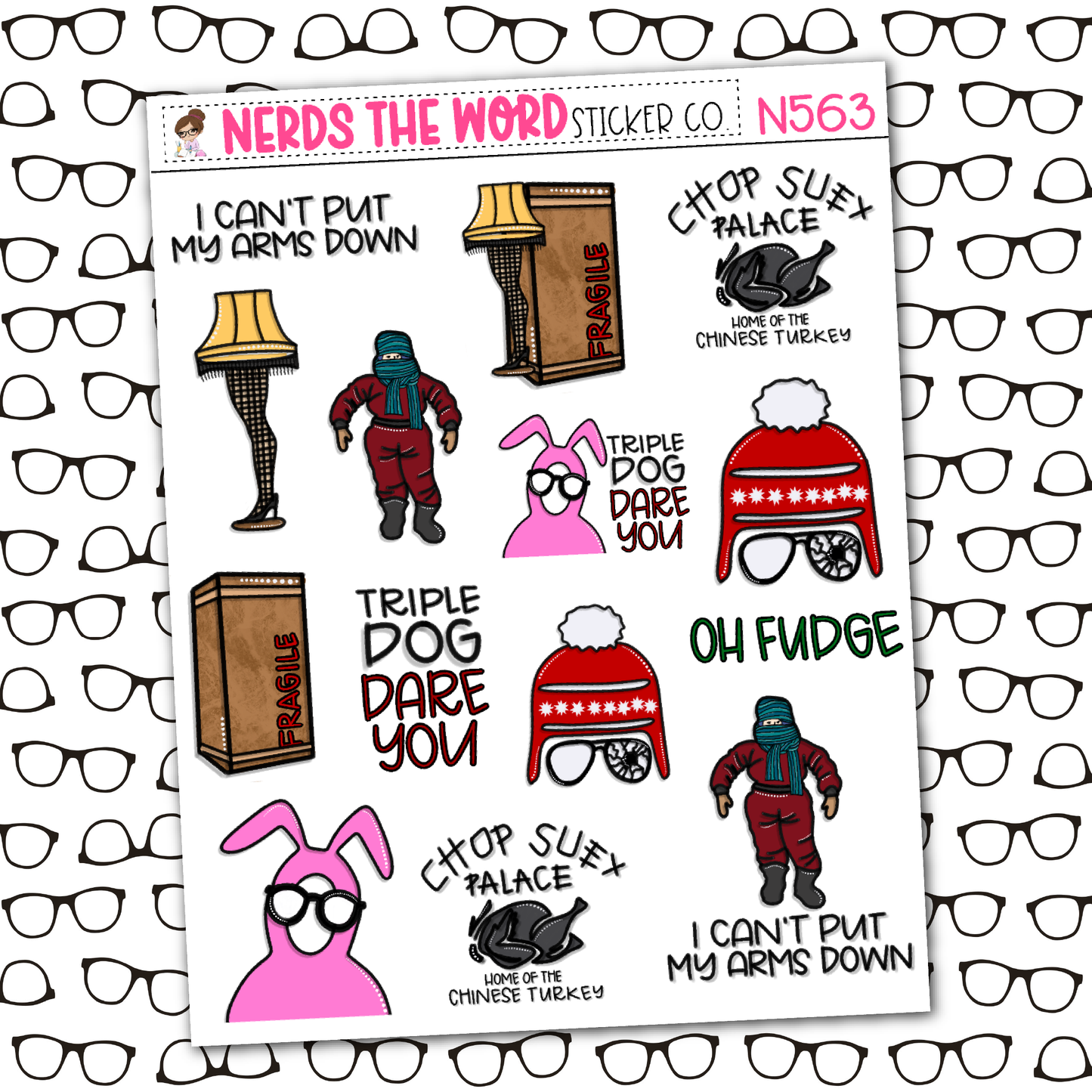 Christmas Story Monthly, Weekly and or Journaling Sticker Kit