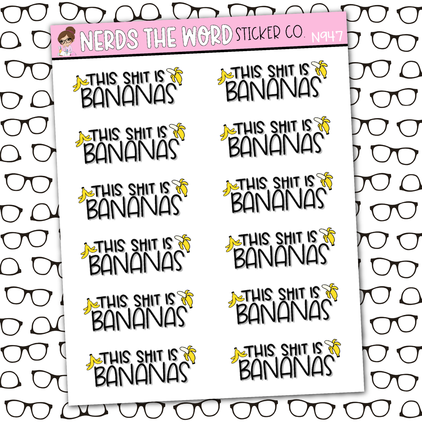 Bananas Sticker Sheet