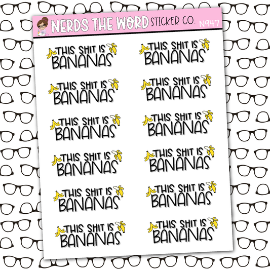 Bananas Sticker Sheet