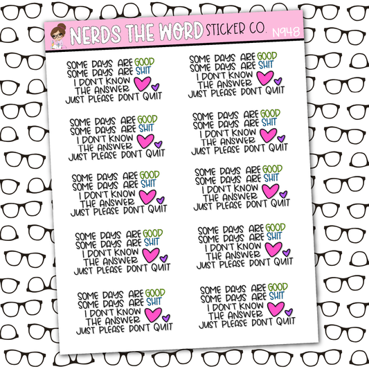 Good Or Shit Sticker Sheet