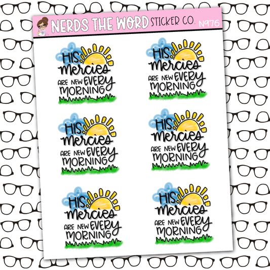 His Mercies Sticker Sheet