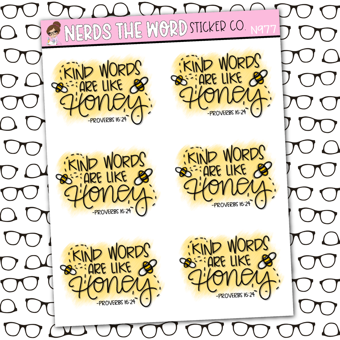 Kind Words Sticker Sheet
