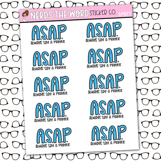 ASAP Sticker Sheet