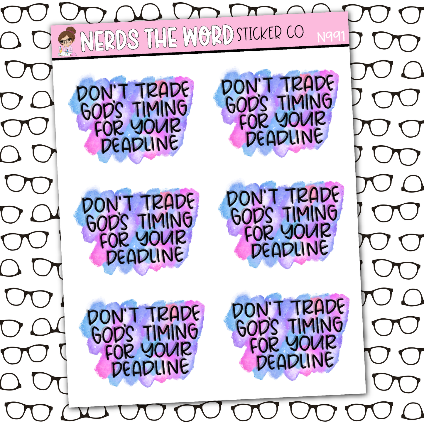 Trade Timing Sticker Sheet