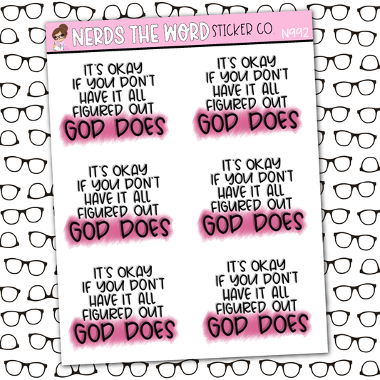 God Does Sticker Sheet