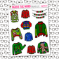 Ugly Sweater Monthly, Weekly and or Journaling Sticker Kit