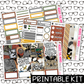 PRINTABLE - Storm Monthly, Weekly and or Journaling Sticker Kit