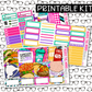 PRINTABLE Tacos Weekly Kit - Choose your Size