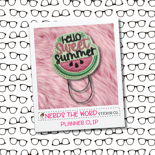 Hello Sweet Summer (Watermelon) Planner Clip