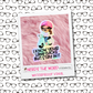 Stay In Your Lane - Holographic Vinyl Sticker