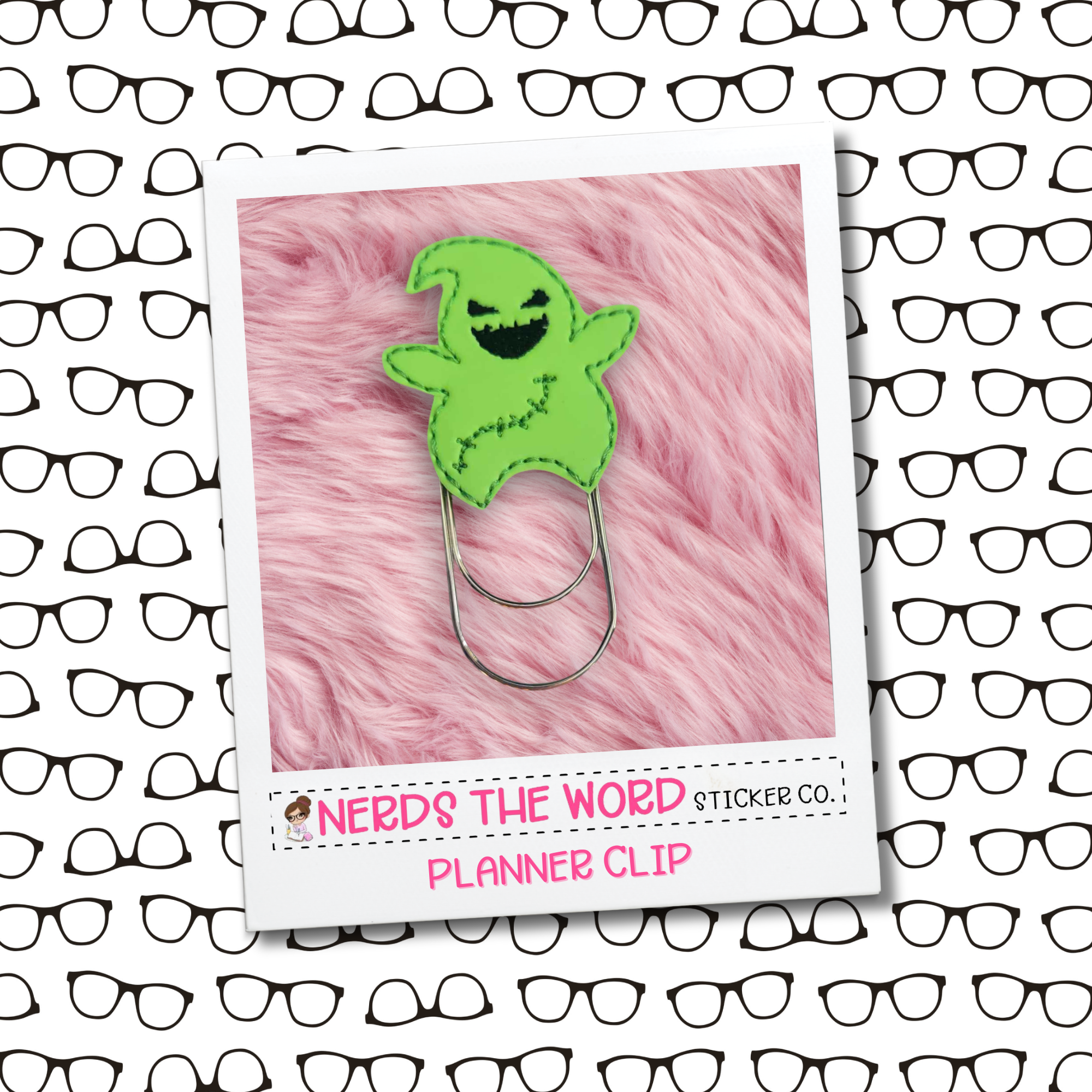 Boogie - Glow in the Dark Planner Paper Clip – Nerds The Word Sticker Co.