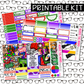 PRINTABLE Board Games Weekly Kit - Choose your Size