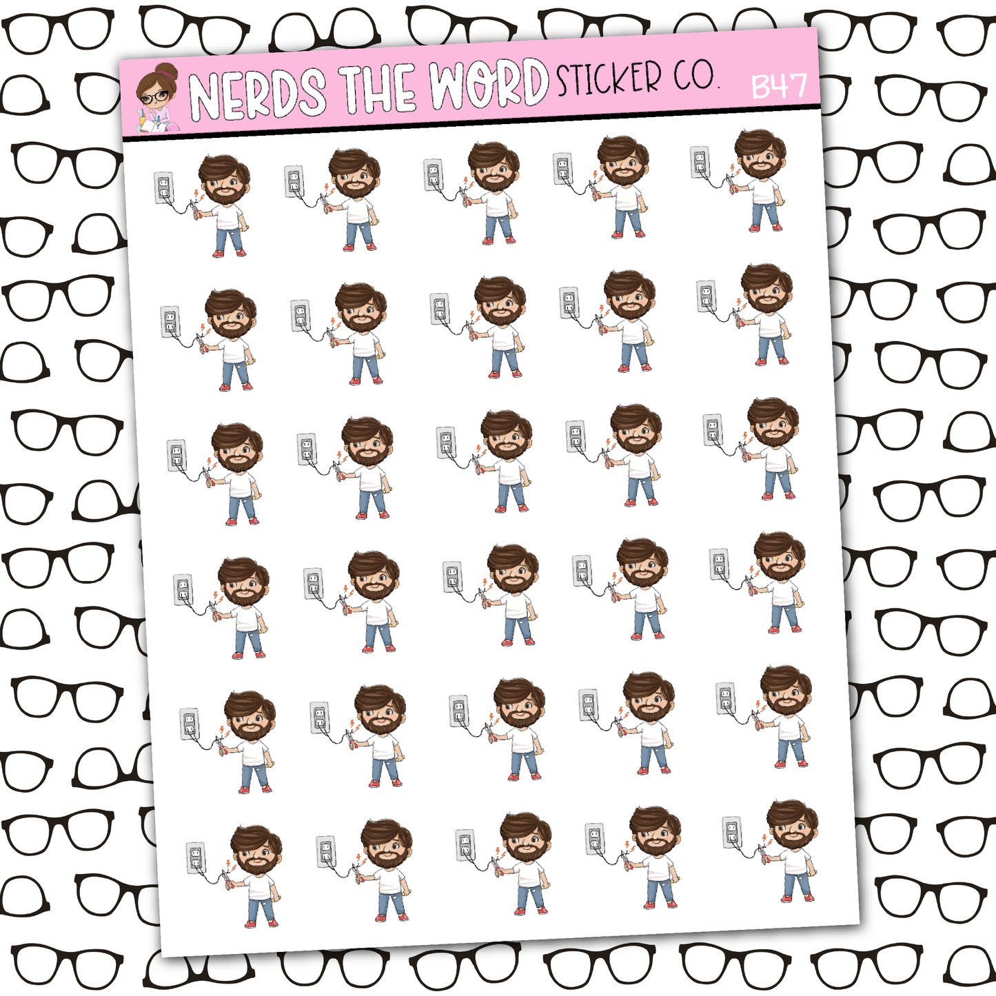 Bill Electricity Sticker Sheet