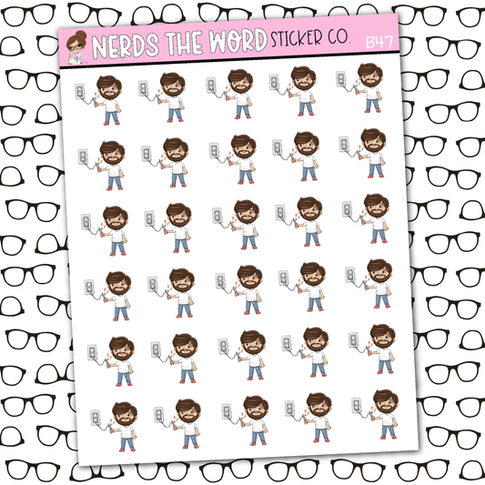 Bill Electricity Sticker Sheet