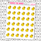 Rubber Duck Icon Sticker Sheet