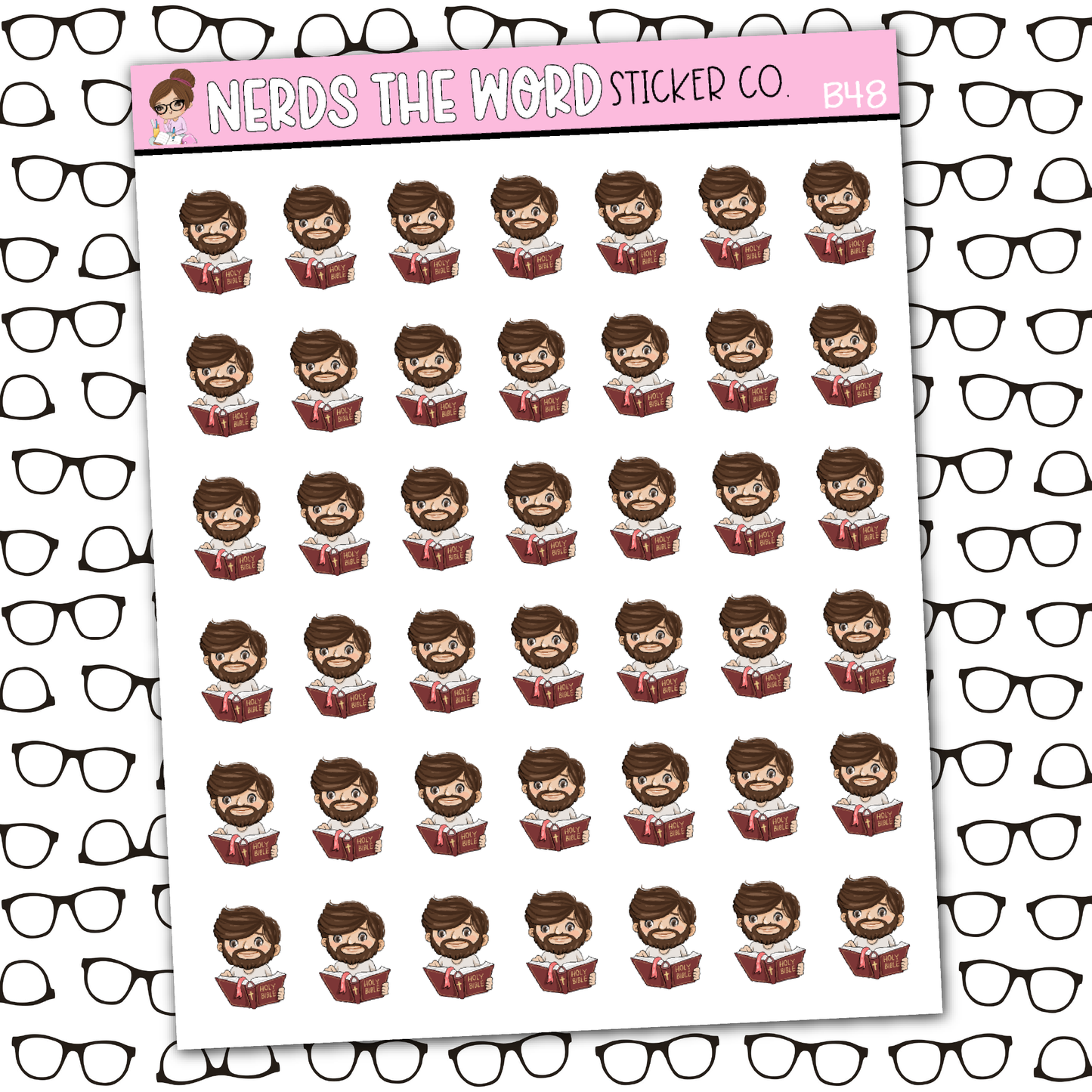 Bill Bible Study Sticker Sheet