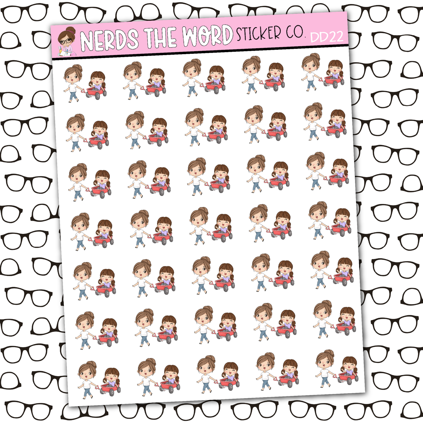 DeeDee Wagon Sticker Sheet