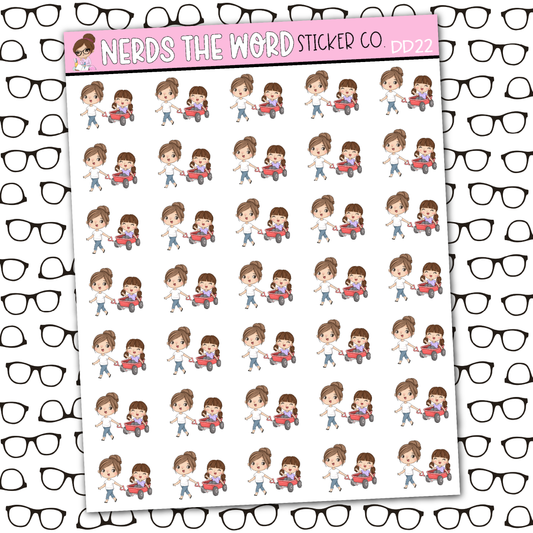 DeeDee Wagon Sticker Sheet
